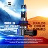 N NORDLICHTER 9012 Fog Light, HIR2 Light Bulbs 12000LM 60W 6500K Xenon White Fanless Wireless Halogen Replacement for Car (Pack of 2)
