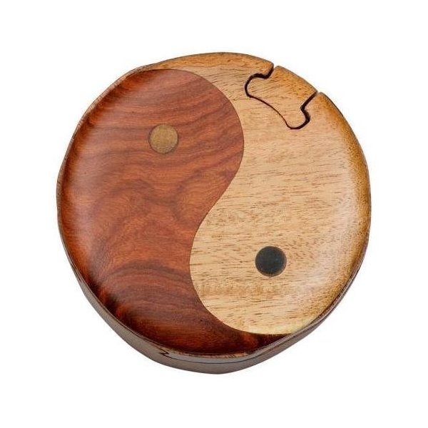 Yin & Yang - Secret Handcrafted Wooden Puzzle Box
