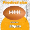 Hxezoc Mini Football Stress Balls 20 Packs Football Foam Sports Balls Small Squeeze Anxiety Bulk Toy Ball for Kids Football Birthday Party, School Carnival Party Supplies