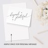 Thank You Cards with Envelopes - 25 Pre-Scored Thank You Note Cards for a Simple Yet Classy Way to Express Your Gratitude for Weddings, Gifts, Customers, Colleague and More Thank You Cards Bulk (Chic)