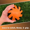 LMC Products Spiral Foam Football - Soft Foam Football for Kids - Each Quality Kids Football is 9 Inches - Adult & Toddler Football Youth - Small Football (Orange & Black)