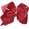 Hair Clips Boutique Hair Bows Alligator Clip for Women Girl Hairpin 6 Inch TSFJ02 (Burgundy)