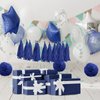 CHRORINE 60 Sheets Navy Blue Tissue Paper Art Gift Wrapping Tissue Paper Bulk for DIY Crafts Decor Birthday Holiday Boys Party （ 20 x 14.5 inches）