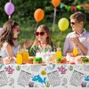 Yungyan 1 Pieces Ocean Animals Coloring Tablecloth for Classroom Giant Summer Coloring Poster Sea Tablecloth Mermaid Shark Activity Table Cover for Sea Themed Birthday School Parties 54 x 104 Inch