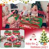 98 Pcs Christmas Ugly Sweater Party Supplies Tacky Sweater Party Plates Tablecloth Xmas Party Decorations for Christmas Holiday Tableware Set Paper Plates Napkins Forks for 24 Guests