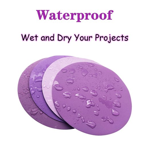 3 Inch 1000 Grit Wet Dry Sandpaper, 50pcs Sanding Disc, Hook and Loop Premium Aluminum Oxide Sand Paper for Metal, Wood, Auto