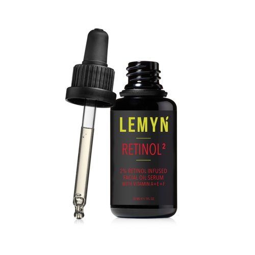 Lemyn Organics Retinol2 Facial Oil Serum with 2% Advanced Gentle Retinol, Vitamin A+E+F – Freshly Made Anti-Aging, Hydrating, and Firming Formula | 30ml