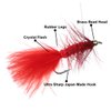 wifreo 30/90PCS Wooly Bugger Fly Fishing Lures Streamer Assortment with Waterproof Fly Box