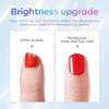 modelones Gel Top Coat, 15 ml 2024 Upgrade Super Shiny Gel Base and Top Coat Set, Soak Off Nail Lamp Acid Free No Wipe Clear Base Top Gel Nail Polish