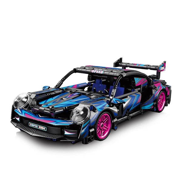 WinGift 545 Piece Sports Car Model Building Kit for Kids,Teens and Adults,MOC 1:18 Racing Pull Back Car Model Building Set,STEM Educational Building Toy Car,Christmas Birthday Gift for Boy Girl Age 6+