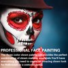 ZHISHUDL Clown Makeup Kit Black White Red Face Body Paint Palette Halloween Makeup Kit for Sfx Joker Zombie Cosplay Vampire Makeup