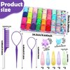 Hair Accessories for Girls - 360 Pieces Toddler Elastic Hair Ties, Hair Clips, and Hair Tail Tools in 31 Colors