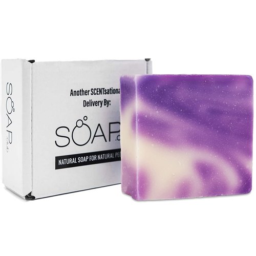 Lavender Natural Bar Soap for Women - Stroll through a French Garden with Lavender Scent Bath Soap - Artisan Soap Gift Set with Shea Butter, Soap Bar Box makes an Ideal Present for Women by SOAP CLUB