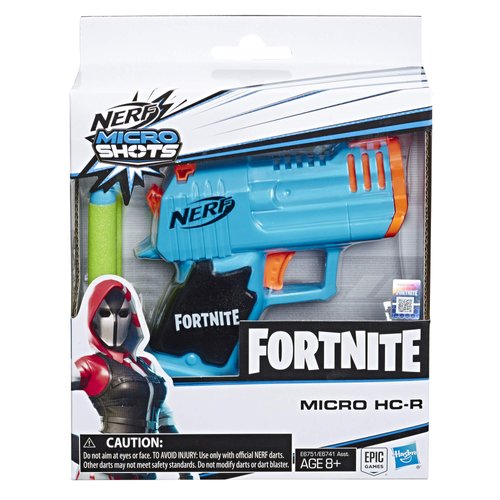 Nerf Fortnite Micro HC-R Microshots Dart-Firing Toy Blaster & 2 Official Elite Darts for Kids, Teens, Adults
