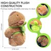 TECHPLUS Car Interior Decoration Capybara Plush Doll with Turtle - Car Charm Ornament for Dashboard, Steering Wheel, Doors and More