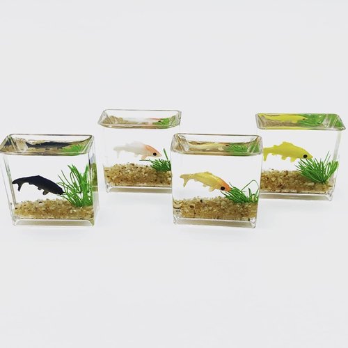 1Pcs Random Color,Fish Tank Toy Miniature Ornaments Resin Dollhouse Fish Tank Scene Accessories for ， Dollhouse Accessories
