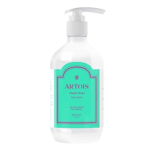 ARTOIS Body Wash, Hypoallergenic pH Balanced Perfumed Body Wash for All Skin Types, 16.9 Fl.oz. (Muguet Berga)