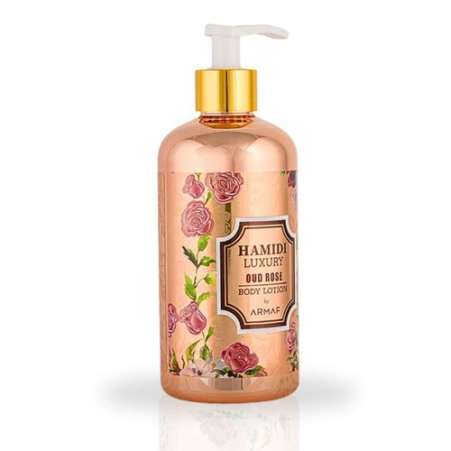 Hamidi LUXURY OUD ROSE BODY LOTION 500ML (16.9 OZ) Ultra Moisturizing & Skin-Nourishing | Replenishes Dry Skin, Sweet Fragrance