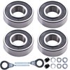 MRELC Mini Bike Front Rear Wheel Bearing Set fit for Coleman CT200U BT200X CT200U-EX Baja Warrior Heat Massimo MB165 MB200 196cc 200cc 6.5hp Powersports 6202RS Mini Bike Parts