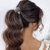 E EMZHOLE 2Pcs Hair Claw Clips - 1.4 Inch Medium Claws Clips for Thick Long Hair, Shark Hair Clips,Ideal for High Ponytails Hair Styles
