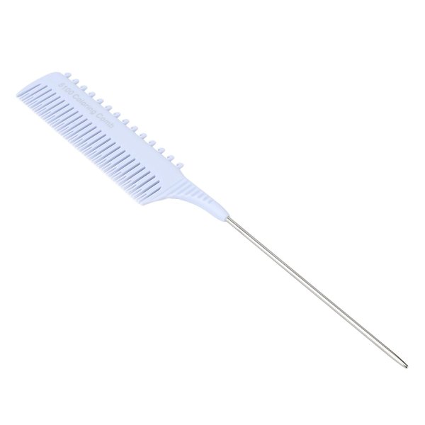 Highlighting Clip Comb, Teasing Foiling Salon Straightening Hair Clip Styling Weaving Rat Tail Parting Combs for Unisex Styling, Weaving, Parting (Lavender)
