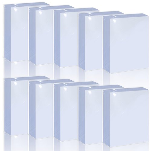 1000 Counts Card Sleeves, Premium Standard Baseball Trading Card Sleeve, Plastic Clear Card Protector Sleeves, Soft Perfect Fit Sports Card Sleeve for Penny Cards, Football Card