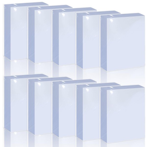 1000 Counts Card Sleeves, Premium Standard Baseball Trading Card Sleeve, Plastic Clear Card Protector Sleeves, Soft Perfect Fit Sports Card Sleeve for Penny Cards, Football Card