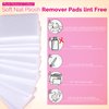Teenitor Gel Nail Polish Remover Kit with 10pcs Nail Polish Remover Clips Cap 115pcs Nail Wipe Cotton Pads Nail Scraper Nail Files and Buffer Bushes - Hot Red