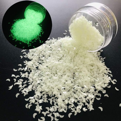 PrettyG 5 Boxes Set Luminous Star Nail Art Glitter Glow in The Dark 3D Sparky Star Shape Glitter Stickers for Resin DIY Making Art Craft Nail Nightclub Decoration Accessories Set4