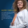 Allegro Comb 1004 Wide Tooth Detangling Hair Combs For Women, Stylists & Curly Hair Teasing Comb Mens Comb 1 Piece. (Tan)