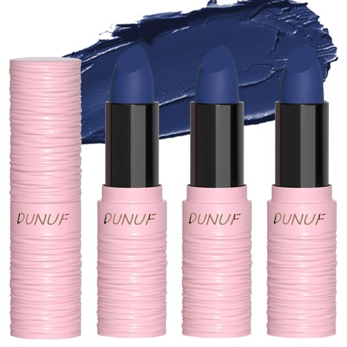 3PCS Sports Eye Black Stick, Eyeblack Face Paint Stick for Football Baseball Softball, High-pigmented, Hypoallergenic Eye Balck Lip Stick for Sports Halloween Cosplay Costume Parties (3Pcs Blue)