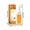 2 Pcs Turmeric Kojic Acid Foaming Face Wash, Deep Cleansing Glow Wash Turmeric Facial Cleanser With Brush.