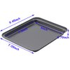 HYTK 2 Small Baking Sheets 9.45 X 7.09 Inch (Inner 7.5x6) Mini Cookie Tray Toaster Conventional Oven Pan Nonstick No Warp Magnetic Bakeware for 1 or 2 Person