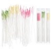 TIESOME Ear Hole Ear Care Kit, 180Pcs Disposable Earrings Hole Cleaner Earring Piercing Cleaning Line Care Cleaning Tool Odor Removal for Girls Women Men (Green+Rose red+Yellow)