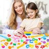 Play Dough Tools for Kids,35 Pieces Playdough Tools Set with Various Plastic Molds,Playdough Cutters,Rollers,Scissors,Dough Extruder