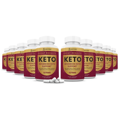 Justified Laboratories Great Results Keto ACV Pills 1275MG Formulated with Apple Cider Vinegar Keto Support Blend 60 Capsules (10 Bottles)