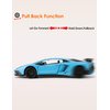 LOVEPOSELY 1:36 Scale Collectible 2015 Lambo LP750-4 SV Diecast Cars Models, Pull Back Vehicles Car Toy Birthday Gifts for Adult Kids Ages 3 + Year Old（Blue）