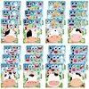 Dorgua Make Your Own Cow Stickers, Make-a-Face Cow Stickers, Cow DIY Craft Stickers, Make Your Own Stickers for Kids Birthday Gifts Party Favors, 8 Designs 24 Sheets