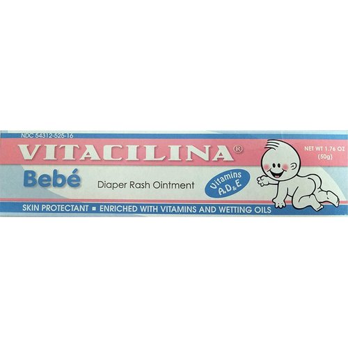 Vitacilina Bebe Diaper Rash Ointment 1.76 oz. (Quantity of 6)