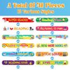 YYMYMGJ 48 Pcs Reading Book Love to Read Slap Bracelets Party Favors, Book Wristbands Bracelets Goodie Bag Fillers for Reading Book Birthday Party Decorations Supplies for Kids Classroom Rewards
