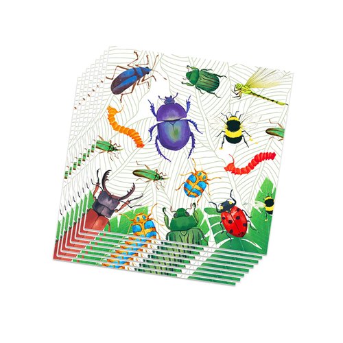 Bug Party Napkins Bug Party Paper Napkins for Bugs Theme Party Supplies Insect Party Paper Napkins Bug Themed Luncheon Paper Napkins Green Party Napkins for Bug Insect Birthday Party Supplies(40 Pcs)