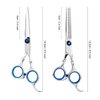 Professional Home Hair Cutting Kit - Quality Home Haircutting Scissors Barber/Salon/Home Thinning Shears Kit with Comb and Case for Men and Women