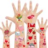 EMOME Valentine's Day Temporary Tattoos for Kids, 10 Sheets Lip Kiss Tattoos Temporary for Party Decorations Party Supplies, Cupid Heart Tattoos for Girls Kids