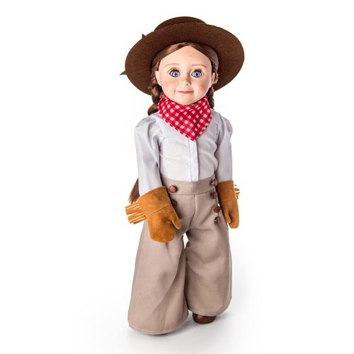 THE QUEEN'S TREASURES 18" Doll Clothes & Accessories, 8 PC Complete Authentically Styled Frontier Girl Outfit, Hat, and Boot Shoes, Compatible for Use with American Girl. Doll & Horse NOT Included
