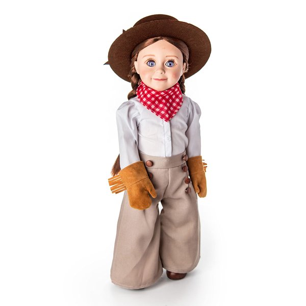 THE QUEEN'S TREASURES 18" Doll Clothes & Accessories, 8 PC Complete Authentically Styled Frontier Girl Outfit, Hat, and Boot Shoes, Compatible for Use with American Girl. Doll & Horse NOT Included
