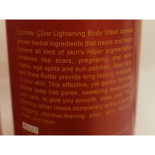Extreme Glow Strong Lightening Body Wash with Aloe Vera Extract