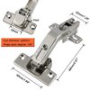 1 Pair 135 Degree Corner Kitchen Cabinet/Cupboard Folded/Folden Door Hinges for Combination with Screws