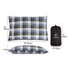 REDCAMP Outdoor Camping Pillow Lightweight, Flannel Travel Pillow Cases, Removable Pillow Cover