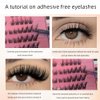 QCYYDS Eyelashes Natural Look Faux Lashes Lightweight Fluffy False Eyelashes 108 Pieces, 9-16mm Mix 30D 40D Curl Individual Lashes Kit Self Use