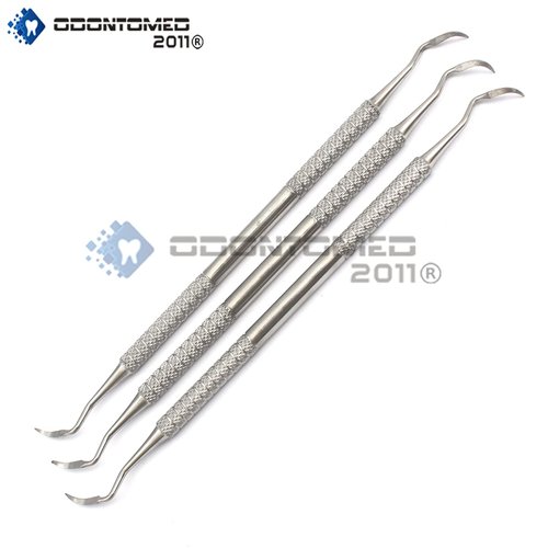 OdontoMed2011 Dental Elevator Sharp END Root TIP Pick 3 Pieces Instruments ODM